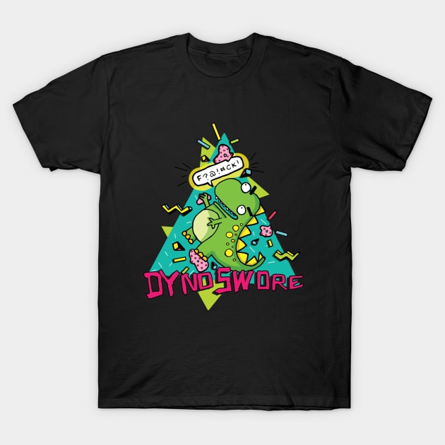 Climbing Dinosaur Dyno T-Shirt by maikamess